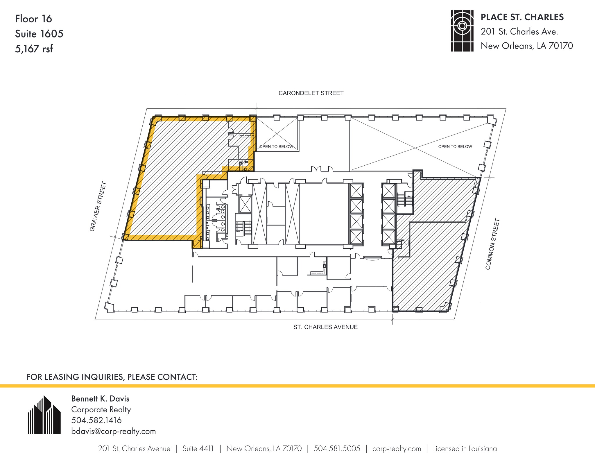 201 St. Charles Ave, New Orleans, LA for lease Site Plan- Image 1 of 1