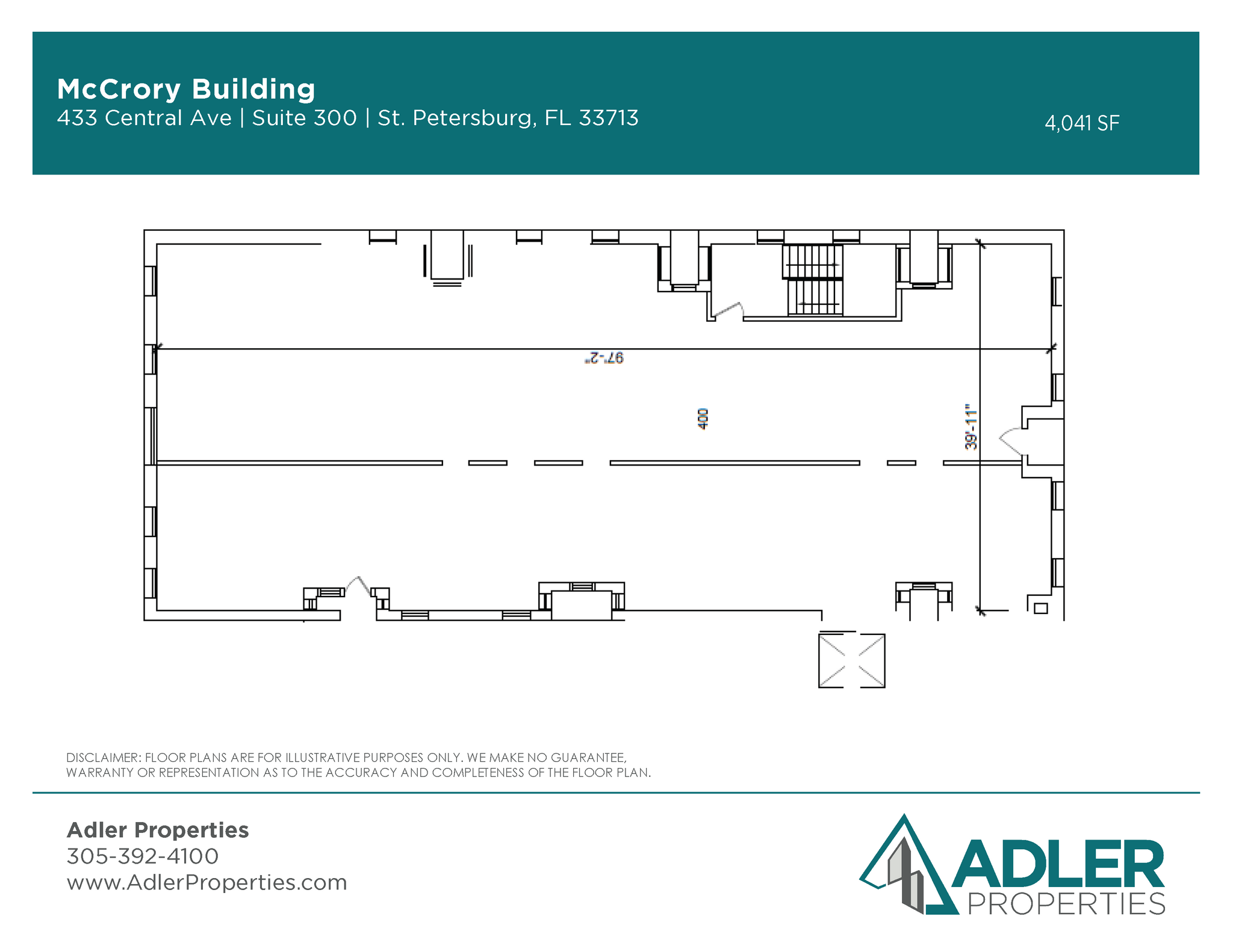 425-445 Central Ave, Saint Petersburg, FL for lease Floor Plan- Image 1 of 1