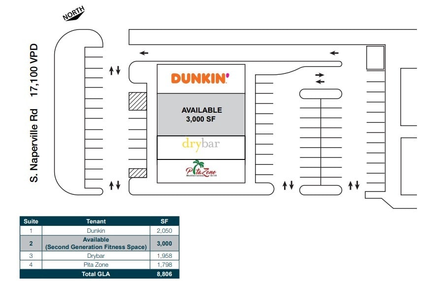 2040-2046 S Naperville Rd, Wheaton, IL for lease Floor Plan- Image 1 of 1