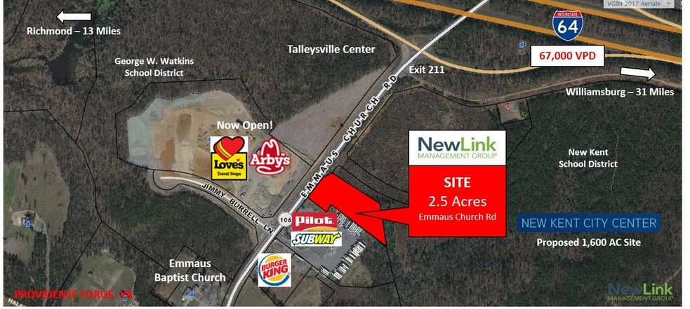 Emmaus Church Rd, New Kent, VA for lease - Building Photo - Image 1 of 3