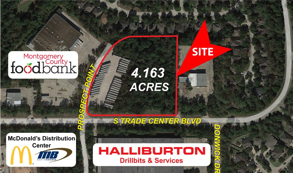 S Trade Center Blvd & Prospect Point Dr, Conroe, TX for sale - Building Photo - Image 1 of 1