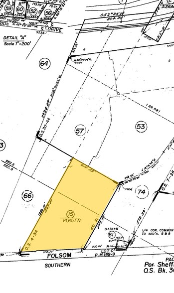 9425 Folsom Blvd, Sacramento, CA for sale - Plat Map - Image 3 of 6