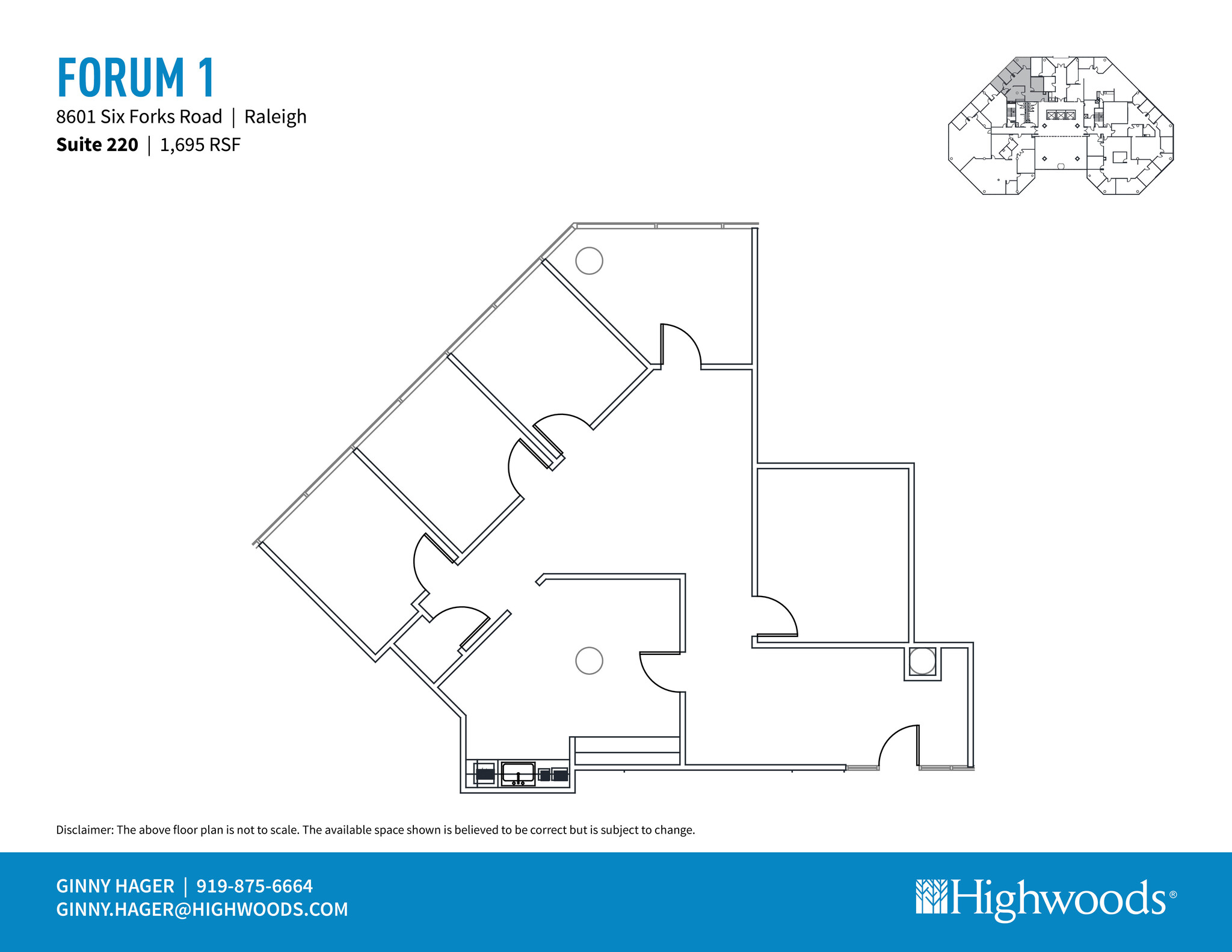 8601 Six Forks Rd, Raleigh, NC for lease Floor Plan- Image 1 of 1