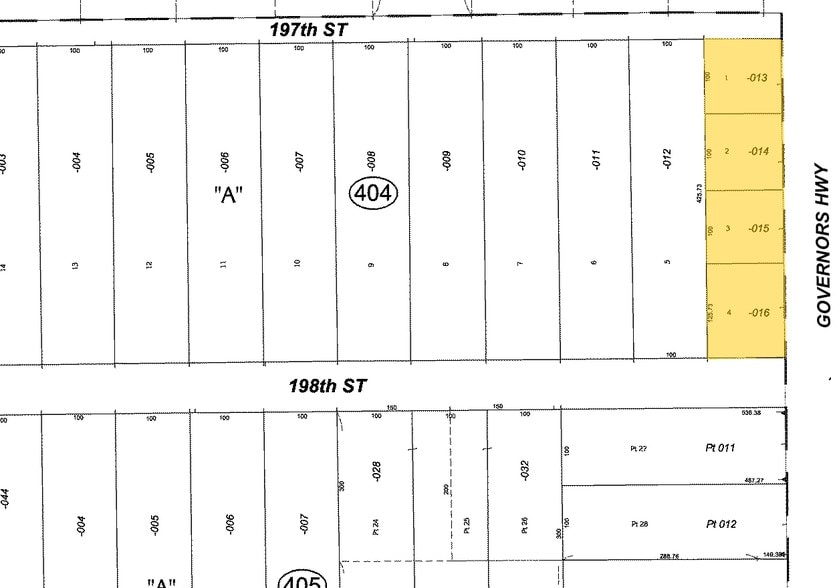 19730 Governors Hwy, Flossmoor, IL for sale - Plat Map - Image 2 of 2
