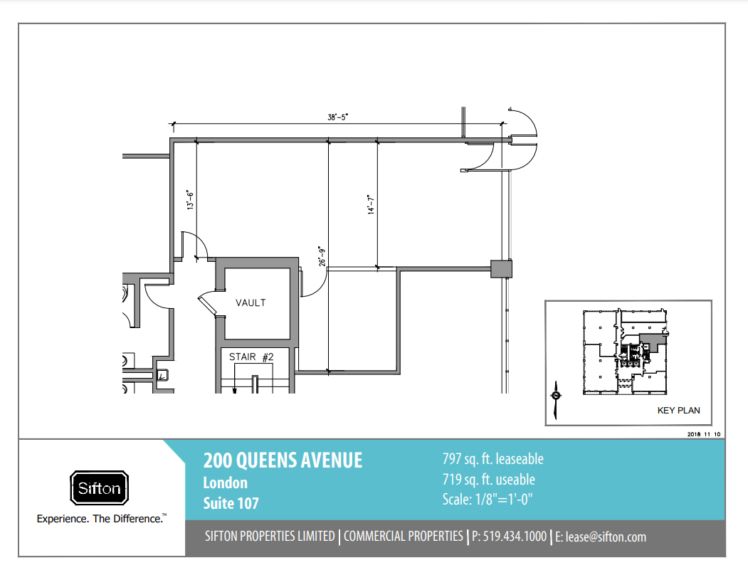 200 Queens Ave, London, ON for lease Floor Plan- Image 1 of 1