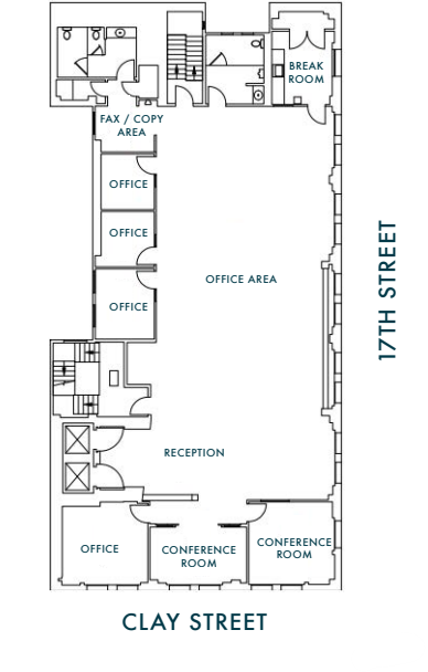 1625 Clay St, Oakland, CA for lease Floor Plan- Image 1 of 1