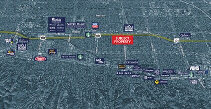 12900 Riverside Dr, Sherman Oaks, CA - AERIAL  map view