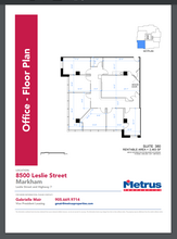 8500 Leslie St, Markham, ON for lease Floor Plan- Image 1 of 1