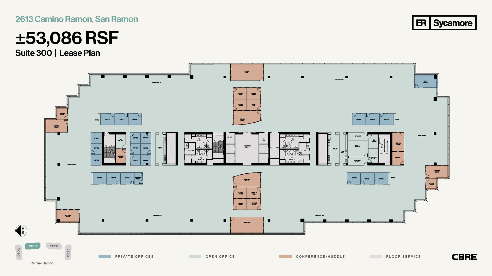 2603-2633 Camino Ramon, San Ramon, CA for lease Floor Plan- Image 1 of 1