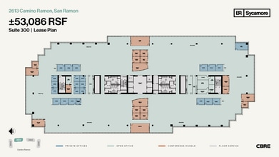 2603-2633 Camino Ramon, San Ramon, CA for lease Floor Plan- Image 1 of 1