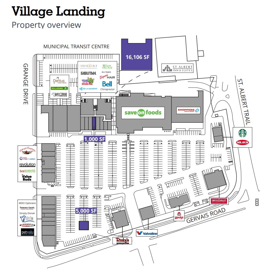 140 St Albert Trl, St. Albert, AB for lease Site Plan- Image 1 of 1