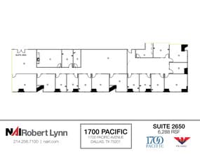 1700 Pacific Ave, Dallas, TX for lease Floor Plan- Image 1 of 1