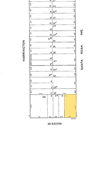 4500-4510 Mission St, San Francisco, CA for sale - Plat Map - Image 1 of 1