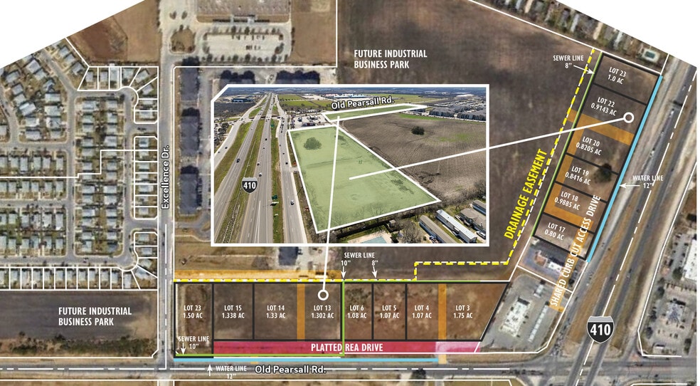 Old Pearsall Rd, San Antonio, TX for lease - Aerial - Image 2 of 4
