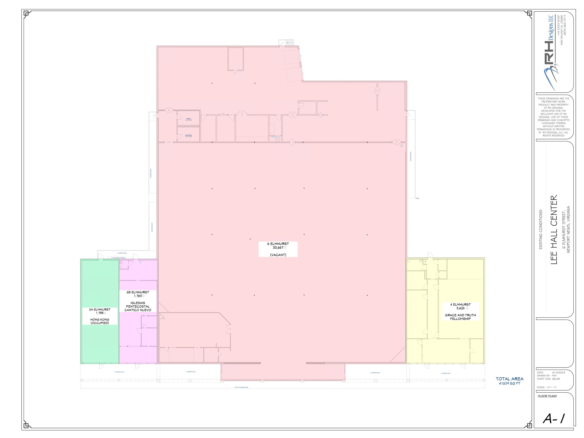 4-8 Elmhurst St, Newport News, VA for lease Site Plan- Image 1 of 2