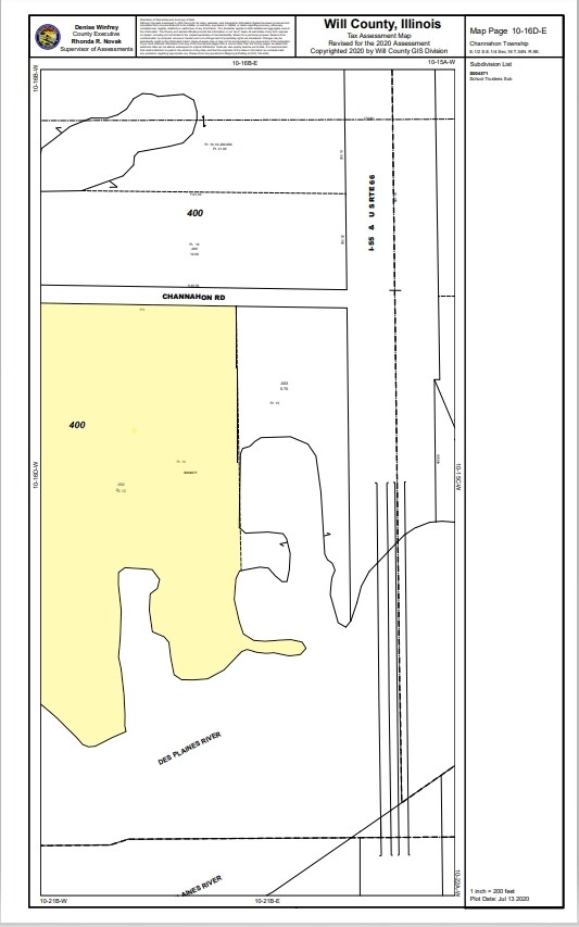 24105 W Front St, Channahon, IL for sale Plat Map- Image 1 of 1