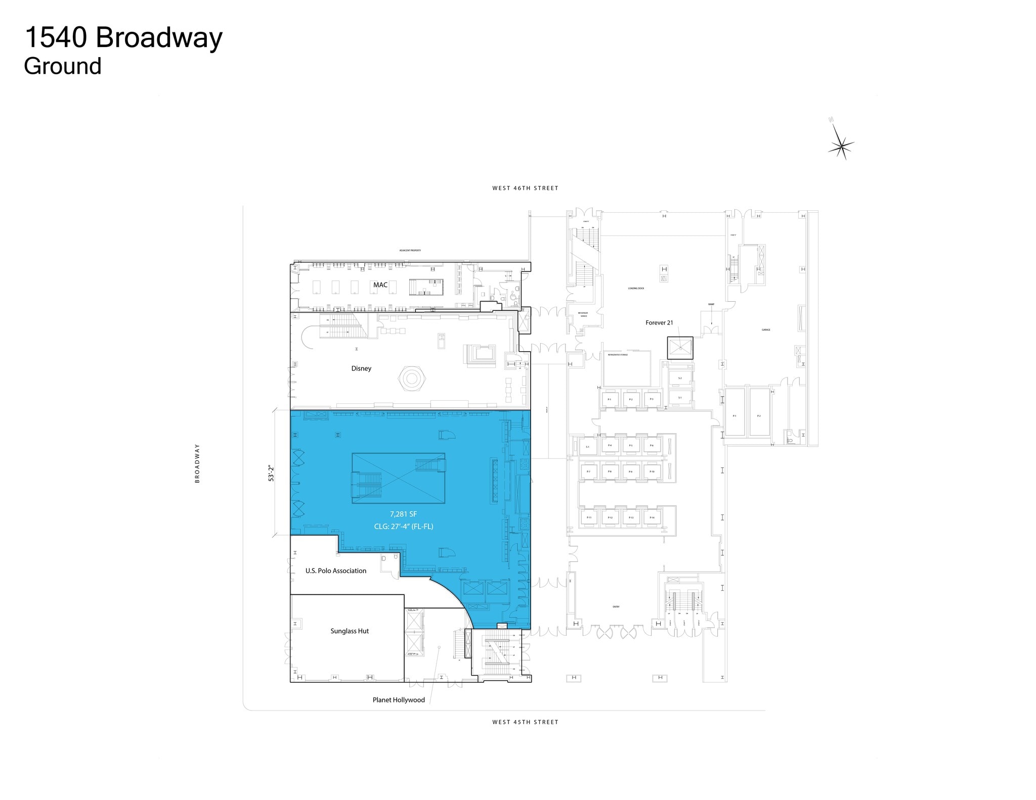 1540 Broadway, New York, NY for lease Site Plan- Image 1 of 2