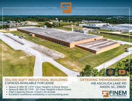 334,105 SqFt Industrial building | 2 Spaces a - Warehouse