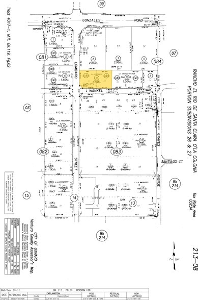 1700 Lombard St, Oxnard, CA for sale - Plat Map - Image 2 of 2