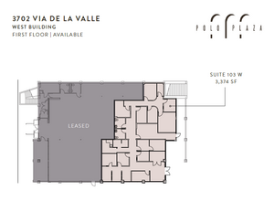 3702 Via de la Valle, Del Mar, CA for lease Floor Plan- Image 1 of 1