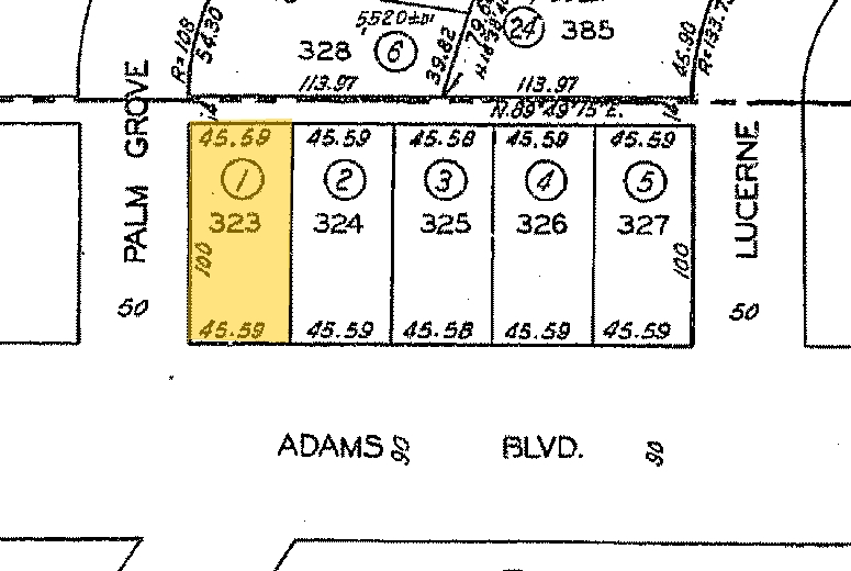 4771 W Adams Blvd, Los Angeles, CA for sale - Plat Map - Image 2 of 16