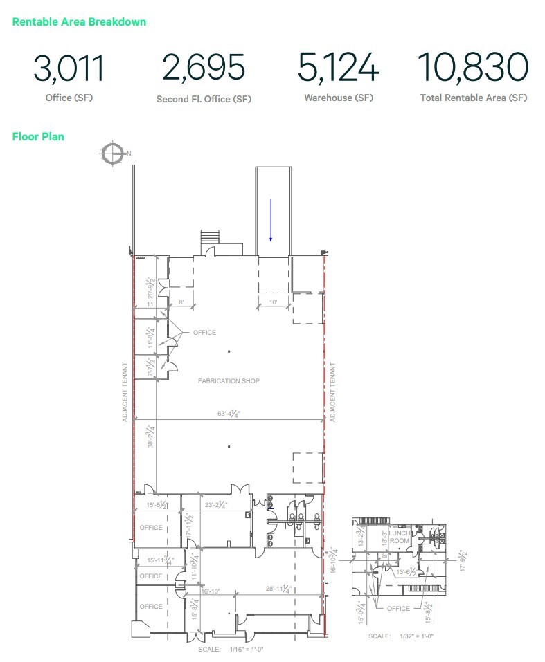 1305 33rd St NE, Calgary, AB for lease Floor Plan- Image 1 of 1