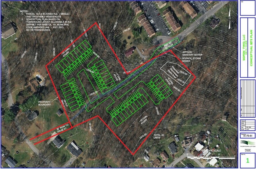 Tbd Amy St, Bristol, VA for sale - Site Plan - Image 2 of 4