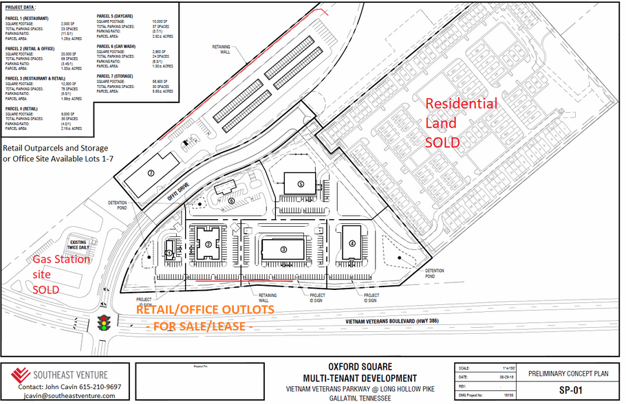 1095 Long Hollow Pike, Gallatin, TN for sale - Site Plan - Image 2 of 3