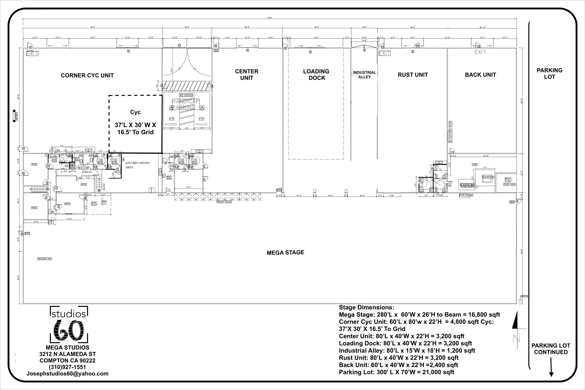 3212 N Alameda St, Compton, CA 90222 Studios 60Mega Studio