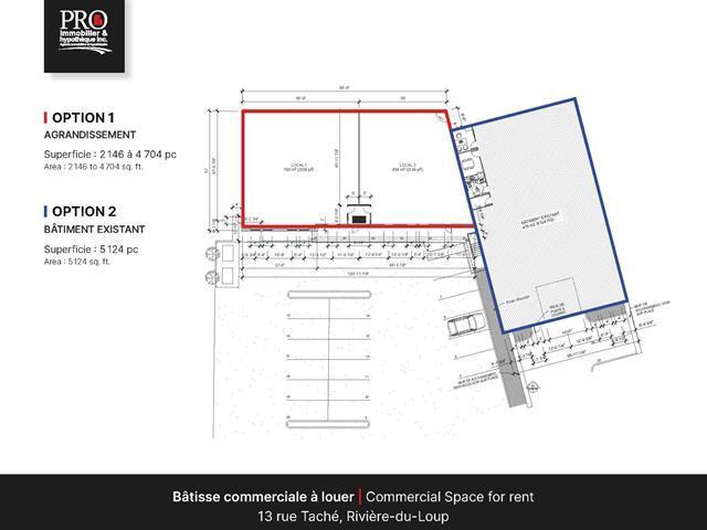 13 St Taché, Rivière-du-Loup, QC for lease - Site Plan - Image 2 of 2