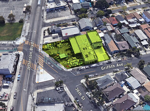 3604 Griffith Ave, Los Angeles, CA - aerial  map view