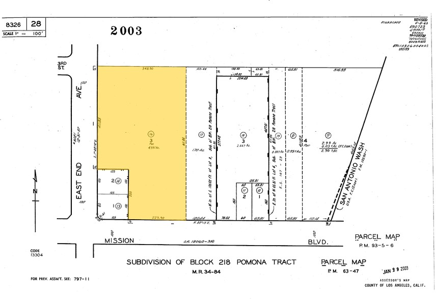 1649 E Mission Blvd, Pomona, CA for lease - Plat Map - Image 2 of 3