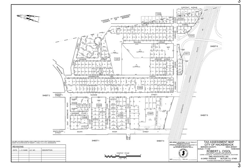 251 Hudson St, Hackensack, NJ for lease - Plat Map - Image 3 of 12