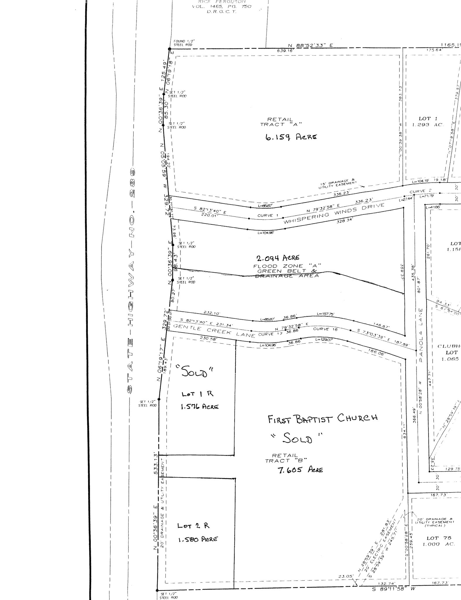 Whispering Winds Dr, Gunter, TX for sale Plat Map- Image 1 of 1