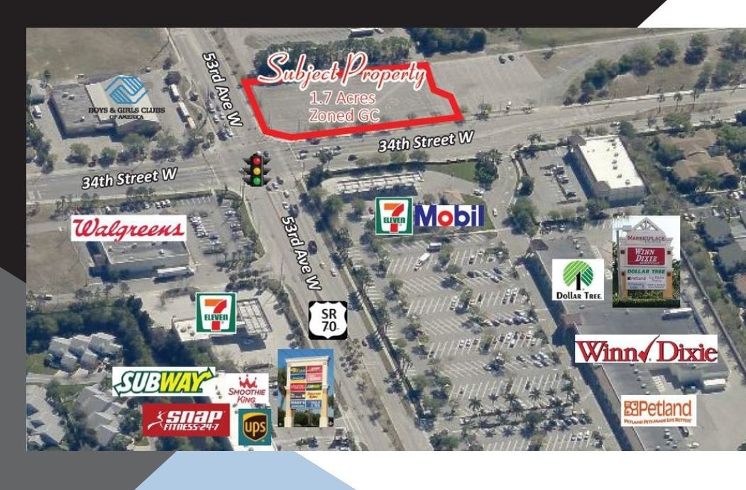 34th St W & 53rd Ave W, Bradenton, FL for sale Aerial- Image 1 of 1