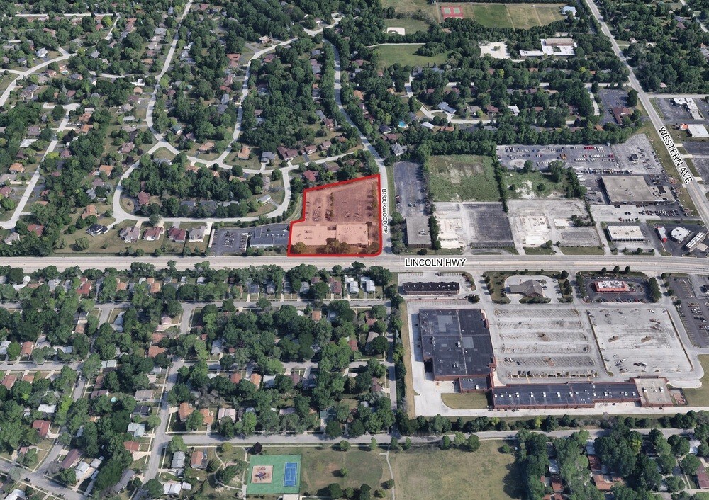 2601-2605 W Lincoln Hwy, Olympia Fields, IL for sale Aerial- Image 1 of 1