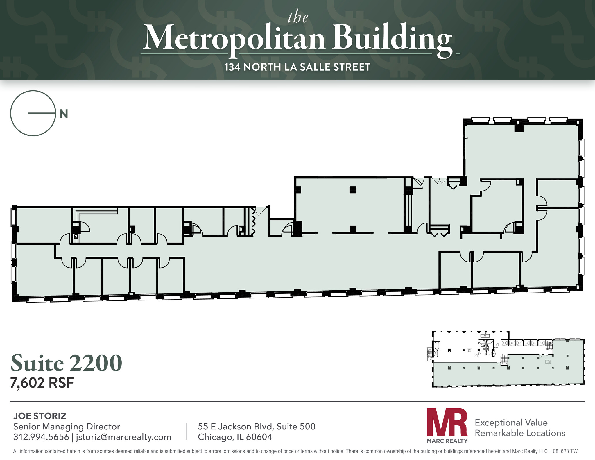 134 N LaSalle St, Chicago, IL for lease Floor Plan- Image 1 of 13