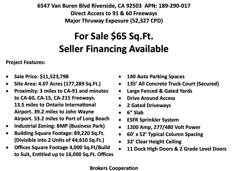 6547 Van Buren Blvd, Riverside, CA for sale - Other - Image 2 of 2