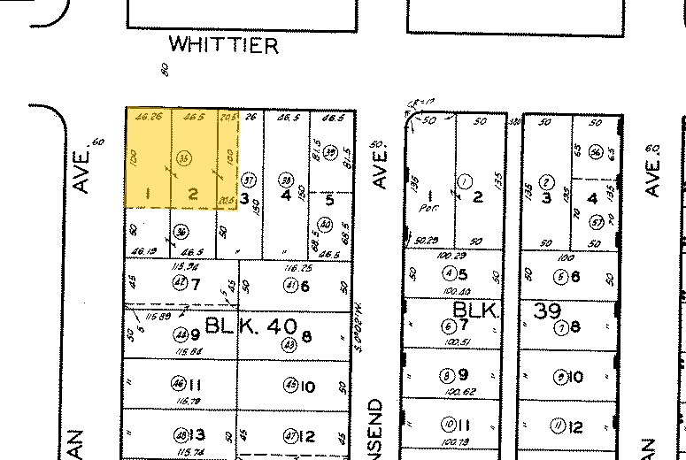 3900 Whittier Blvd, Los Angeles, CA for sale - Plat Map - Image 1 of 1