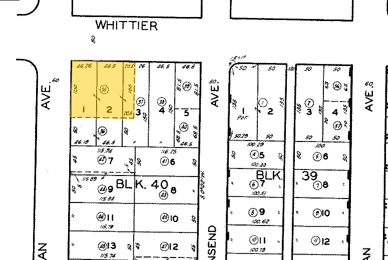 3900 Whittier Blvd, Los Angeles, CA for sale Plat Map- Image 1 of 1