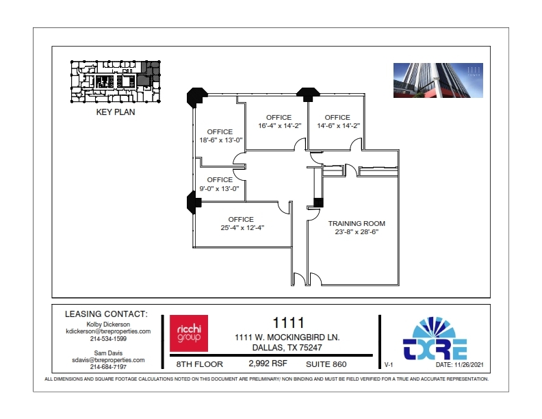 1111 W Mockingbird Ln, Dallas, TX for lease Floor Plan- Image 1 of 2