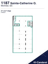 1187-1195 Rue Sainte-Catherine O, Montréal, QC for lease Floor Plan- Image 1 of 1