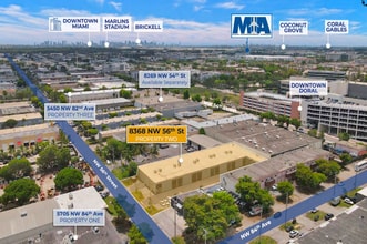 8368-8388 NW 56th St, Miami, FL for lease Aerial- Image 1 of 3