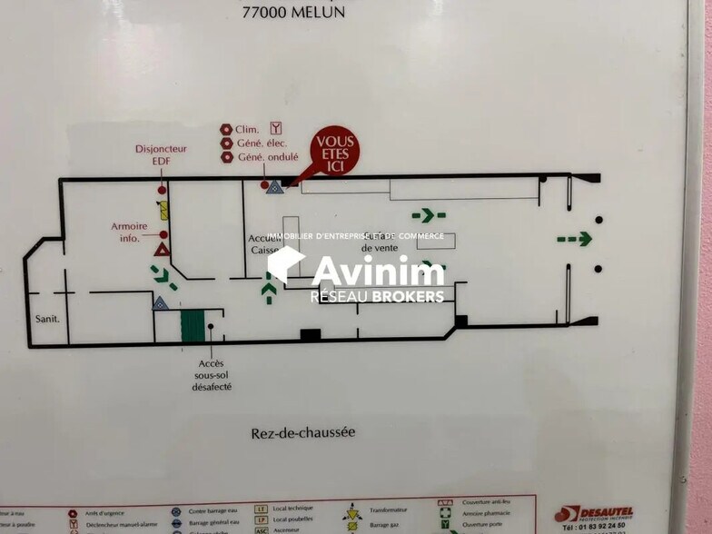 Retail in Melun for lease - Floor Plan - Image 2 of 3
