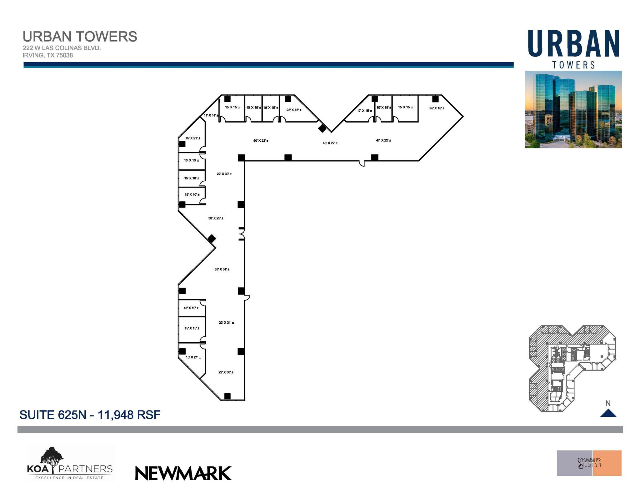 222 W Las Colinas Blvd, Irving, TX for lease Floor Plan- Image 1 of 2