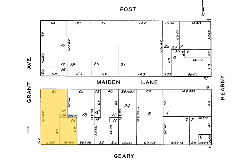 77 Maiden Ln, San Francisco, CA for lease - Plat Map - Image 2 of 2