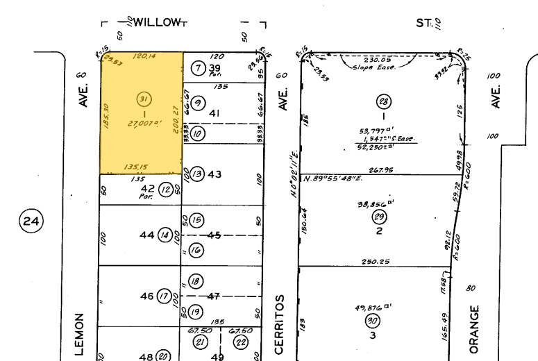 1100 E Willow St, Signal Hill, CA for sale - Plat Map - Image 3 of 5