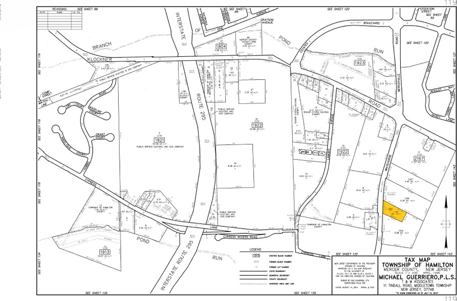 1675 Whitehorse Mercerville Rd, Hamilton, NJ for lease - Plat Map - Image 2 of 22