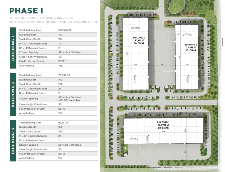 SWC Preston Rd & Corinth Ln, Frisco, TX for lease - Site Plan - Image 3 of 3