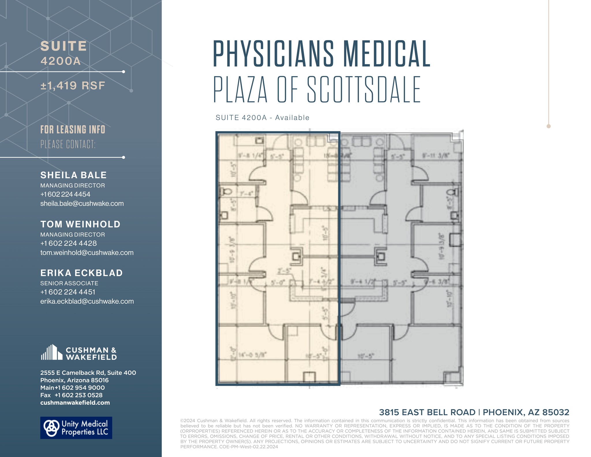 3815 E Bell Rd, Phoenix, AZ for lease Site Plan- Image 1 of 1